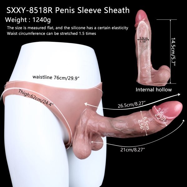 6-Zoll Micropenis Vaginapenis Höschen – Pleasure Dick Extender Penisbruch Sexspielzeuge für Männer – Bild 6