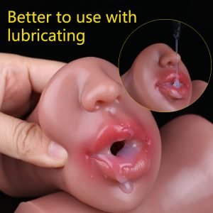 Realistische Lippen Taschenmuschi Oralsex Spielzeug — Fantasie Silikon Masturbationsbecher