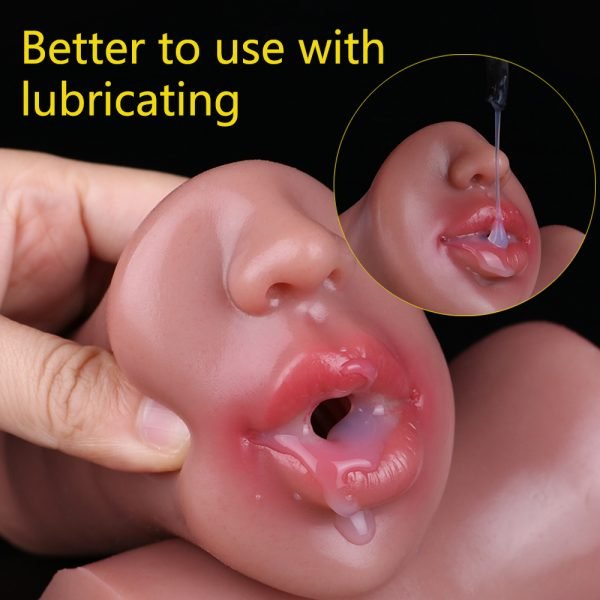 Realistische Lippen Taschenmuschi Oralsex Spielzeug — Fantasie Silikon Masturbationsbecher