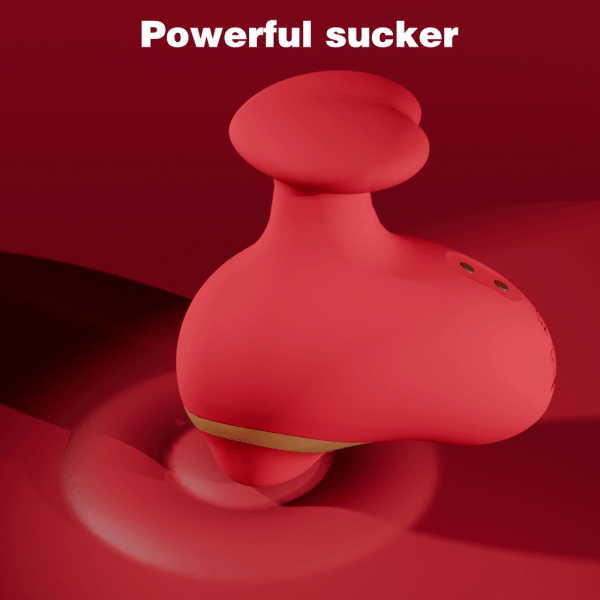 Niple Suckers Klitoris Vibrator – Roter Multi-Frequenz Masturbator für Frauen – Bild 2