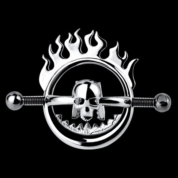 Skull-Style Nipple Clamps Bondage Toys – Strap-on-Erlebnis im BDSM-Setting – Bild 2