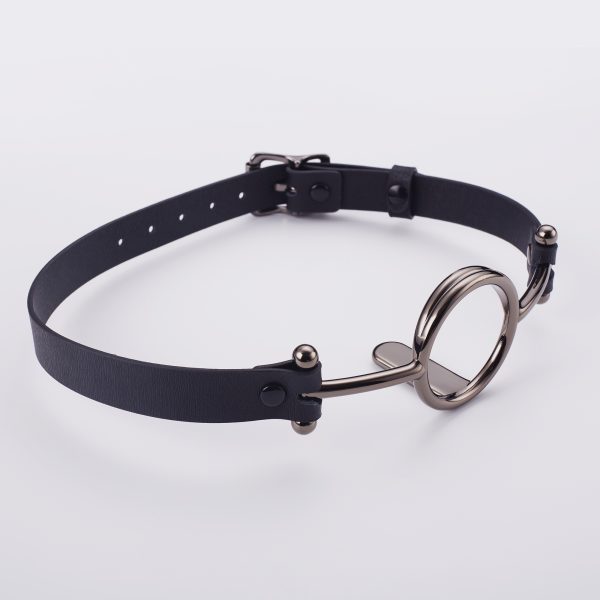 Zungen-Drückender Mundknebel – Extreme Fesselung Bondage Leder Sexspielzeuge für Frauen – Bild 5