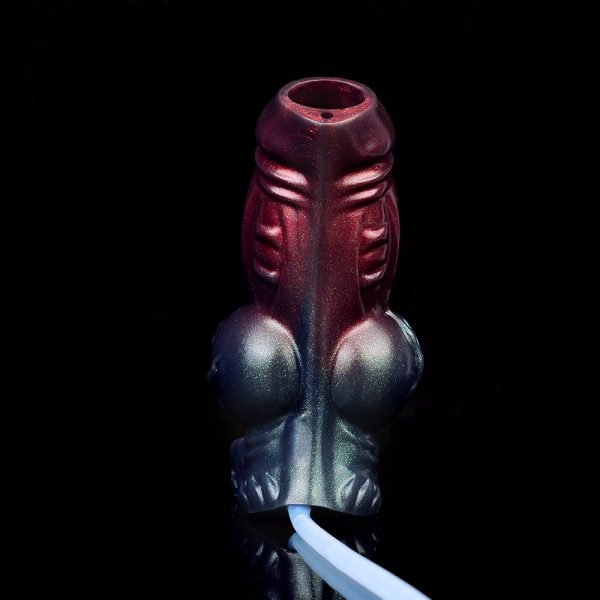 Spritzender Mikropenis Penisschale — Tiefroter Mikropenis-Verlängerer für Männer – Bild 5