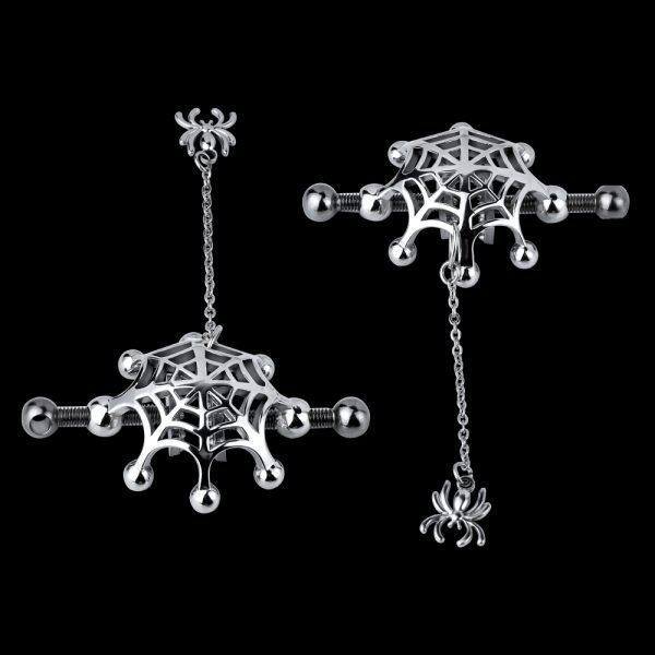 Spider Web Erect Nipple Clamps Sex Toys – Extreme BDSM Strap On für Frauen