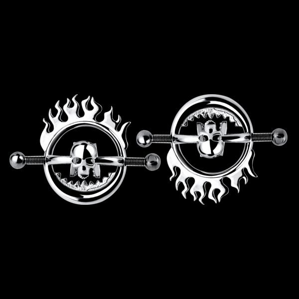 Skull-Style Nipple Clamps Bondage Toys – Strap-on-Erlebnis im BDSM-Setting – Bild 7