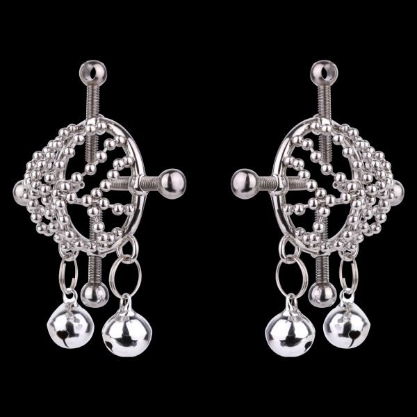 Metallglocken Nippelpiercings Bondage Kit – Extreme Fesselungen Zwangsorgasmus Sexspielzeuge – Bild 2