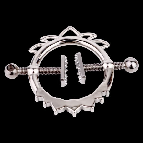 Edelstahl Fantasy Nippelpiercings – Extreme Fesselungen Metallhalskette Sexspielzeuge für BDSM – Bild 4