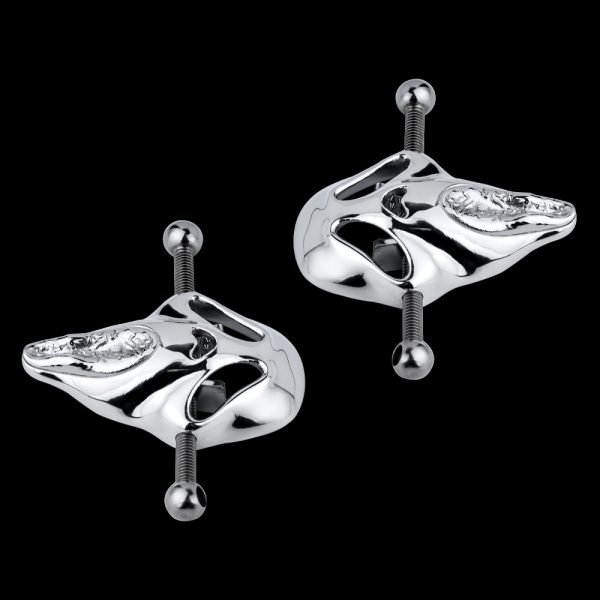 Schädel-Titten-Fick-Bondage-Set – Metallische Kinky Sex Spielzeuge für Frauen – Bild 9