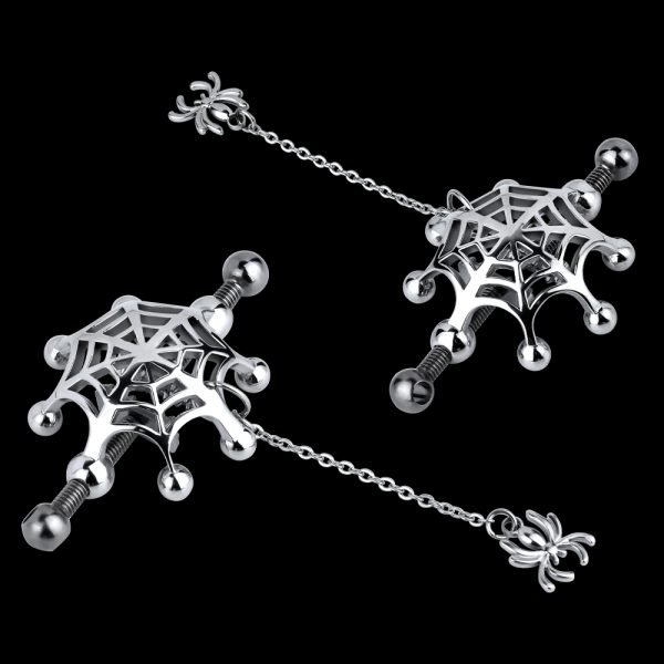 Spider Web Erect Nipple Clamps Sex Toys – Extreme BDSM Strap On für Frauen – Bild 8