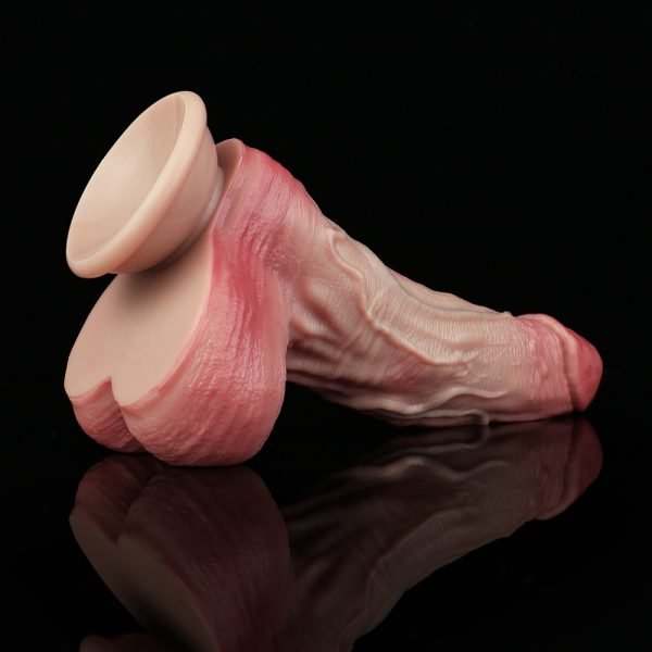 Weiblicher Strap-On Anal Saugnapf Fingern – Überdimensionierte Hoden Realistisches Silikon Sexspielzeug für Frauen – Bild 6