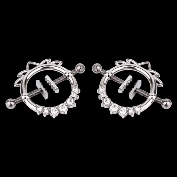 Edelstahl Fantasy Nippelpiercings – Extreme Fesselungen Metallhalskette Sexspielzeuge für BDSM – Bild 5