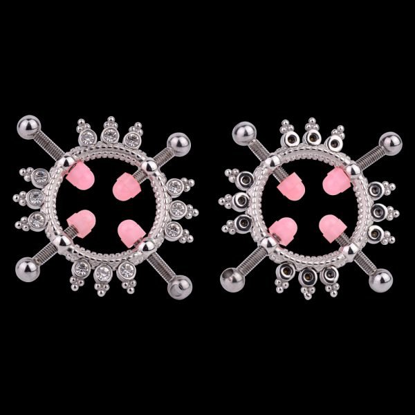 Metall Nippelpiercings Kinky Sexspielzeuge – Luxuriöse BDSM Fesselungen für Frauen – Bild 6