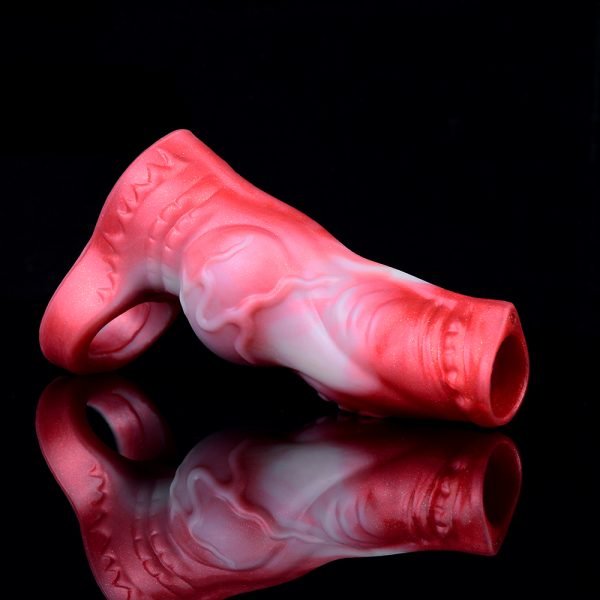 Fantasie-Mikropenis – Blutroter Farbverlauf, passend für 14 cm Penisse – Bild 3