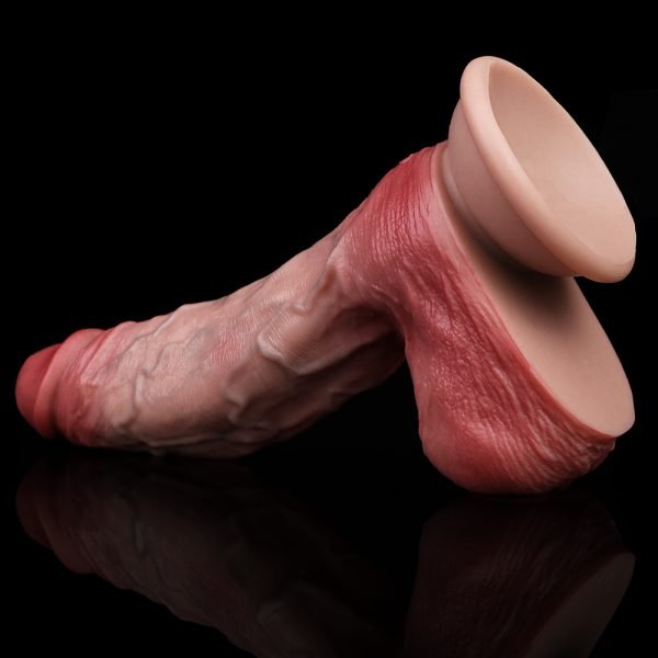 Realistischer Dildo Anal Plug aus Doppelschicht-Silikon – ein Sextoy mit feinfühligem Reiz – Bild 13