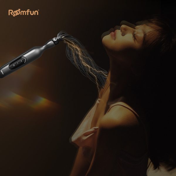 Elektrischer Peitsche BDSM Sexuell – Extreme Fesseln Leder Kinky Sex Spielzeuge für Frauen – Bild 4