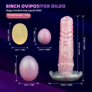 8-Zoll Ovipositor Dildos Silicone Butt Plug – Anal-Saugfuß Sex Games für Frauen