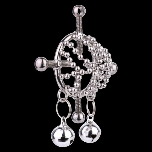 Metallglocken Nippelpiercings Bondage Kit – Extreme Fesselungen Zwangsorgasmus Sexspielzeuge – Bild 4