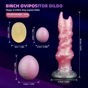 Fantasy Dog Ovipositor Dildos Anal Butt Plug – Spiral-Masturbationstoy für Frauen