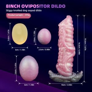 Fantasy Ovipositor Tentakel Dildo Anal Plug – Pinke Silikon-Dildo für Vagina Masturbation