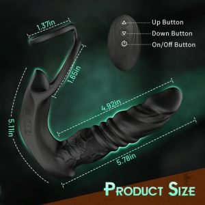 Strap-On Dildos Prostata Massagegerät – Retractable Thrusting Anal Sexspielzeuge für Männer und Frauen