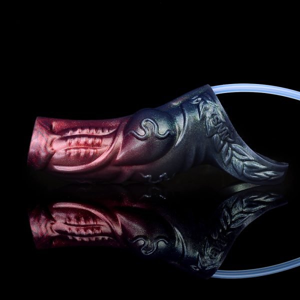 Squirting Mikropenis Bondage Spielzeug – Erzwungener Orgasmus Silikon 14 cm Mikropenis Verlängerung – Bild 7