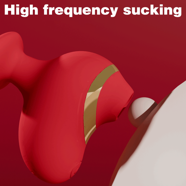 Niple Suckers Klitoris Vibrator – Roter Multi-Frequenz Masturbator für Frauen – Bild 4