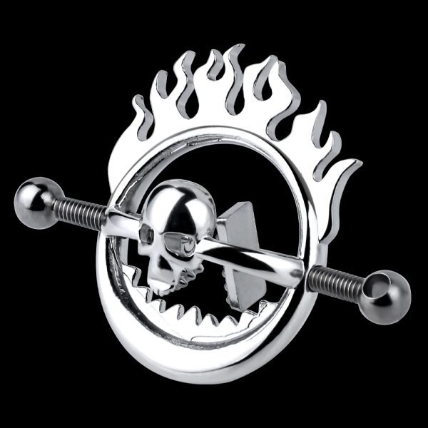 Skull-Style Nipple Clamps Bondage Toys – Strap-on-Erlebnis im BDSM-Setting – Bild 3