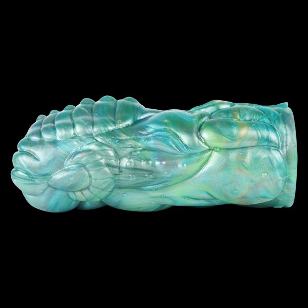 Fantasy Taschenmuschi Blowjob Cup – Blau-Grün Realistische Muschi Lecken Sex Spielzeuge für Männer – Bild 2