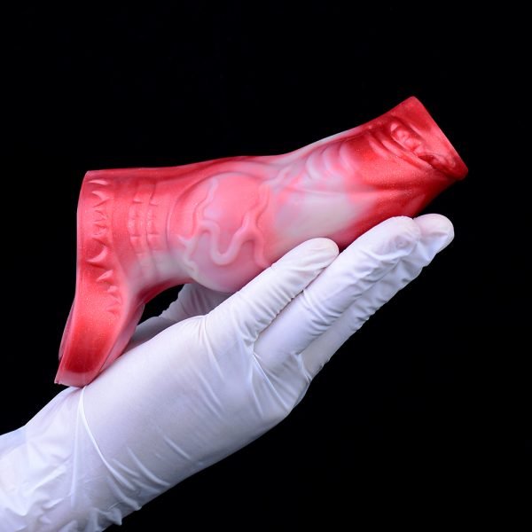 Fantasie-Mikropenis – Blutroter Farbverlauf, passend für 14 cm Penisse – Bild 8