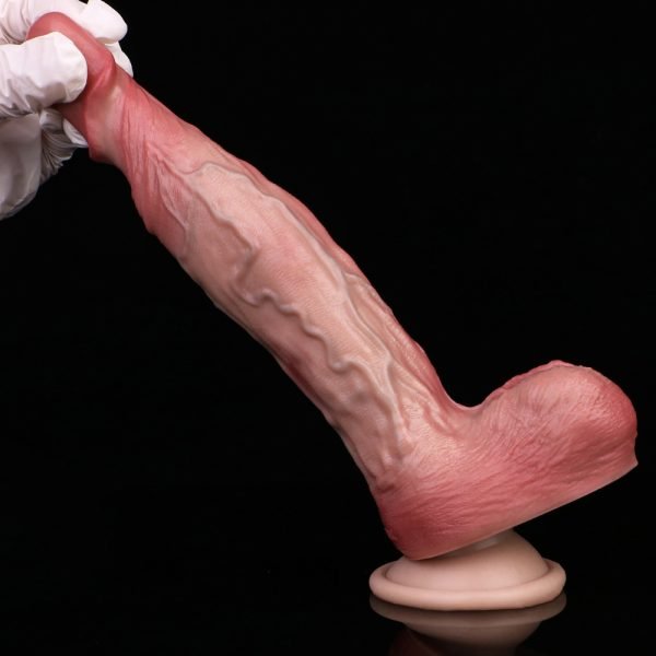 Realistischer Dildo Anal Plug aus Doppelschicht-Silikon – ein Sextoy mit feinfühligem Reiz – Bild 3