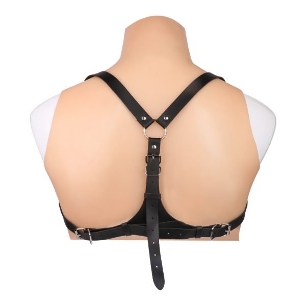 Leder Cupless BH Dessous Sets – Extreme Fesselung Korsett Kinky Sexspielzeug – Bild 3
