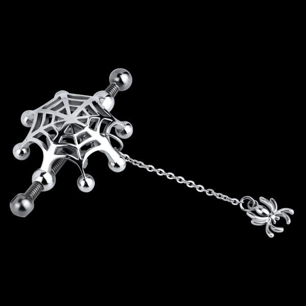 Spider Web Erect Nipple Clamps Sex Toys – Extreme BDSM Strap On für Frauen – Bild 4