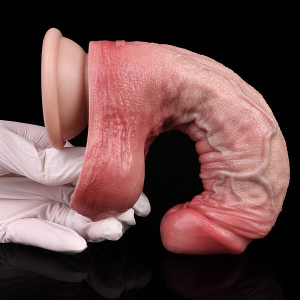 Doppelschichtiger Silikon-Dildo Anal Plug – für extrem realistische vaginale Penetration – Bild 5