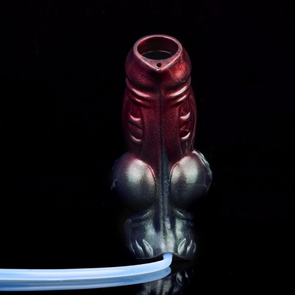 Spritzender Mikropenis Penisschale — Tiefroter Mikropenis-Verlängerer für Männer – Bild 4