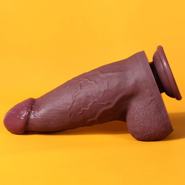 Realistischer Silikon-Dildo – Flesh Giant Saugnapf Anal Sexspielzeug für Frauen Masturbation – Bild 5