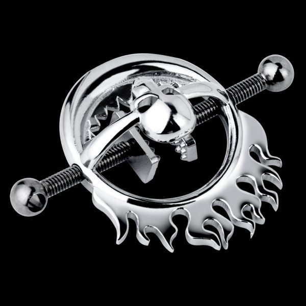 Skull-Style Nipple Clamps Bondage Toys – Strap-on-Erlebnis im BDSM-Setting – Bild 5