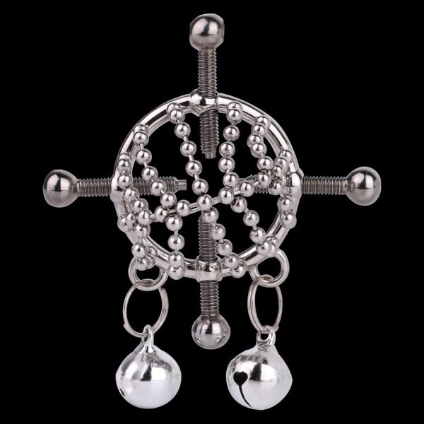Metallglocken Nippelpiercings Bondage Kit – Extreme Fesselungen Zwangsorgasmus Sexspielzeuge – Bild 6