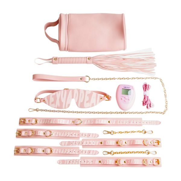 Leder BDSM Kit – Zerstörte Orgasmus-Fesselung Bondage Sexspielzeuge für Frauen – Bild 8