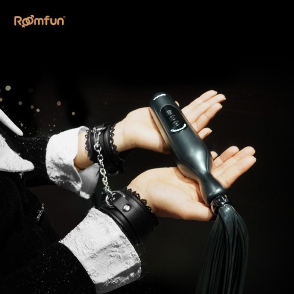 Elektrischer Peitsche BDSM Sexuell – Extreme Fesseln Leder Kinky Sex Spielzeuge für Frauen – Bild 9