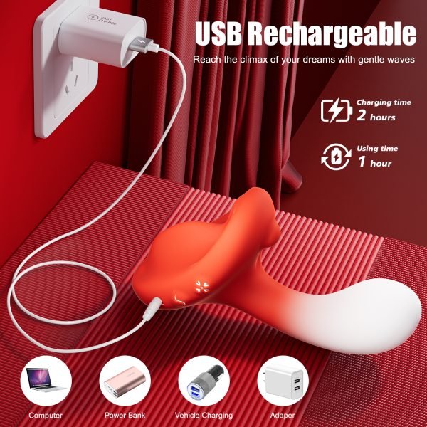 Magic Wand Butt Plug mit Doppelvibrator – Doppel-Vibrator-Massager-Masturbation-Sexspielzeug für Frauen – Bild 8