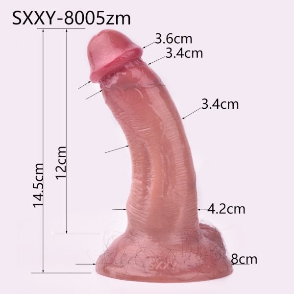 Realistischer Flesh Dildo Analplug – Solo-Masturbationsspielzeug für girl masturbating – Bild 6