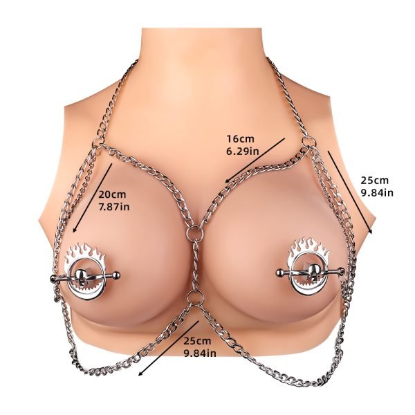 Skull-Style Nipple Clamps Bondage Toys – Strap-on-Erlebnis im BDSM-Setting – Bild 10