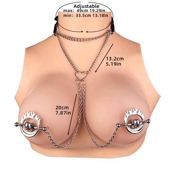 Skull-Style Nipple Clamps Bondage Toys – Strap-on-Erlebnis im BDSM-Setting – Bild 12