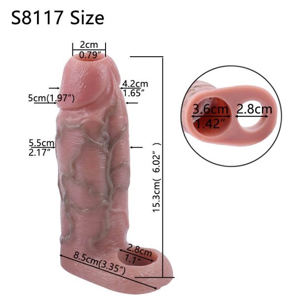 Realistischer Silikon-Micropenis – Mehr Komfort und 5,5 Zoll Penisbruch-Erweiterung mit Männerspielzeug – Bild 13