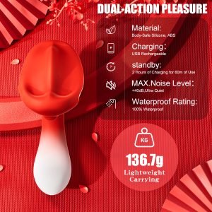 Magic Wand Butt Plug mit Doppelvibrator – Doppel-Vibrator-Massager-Masturbation-Sexspielzeug für Frauen