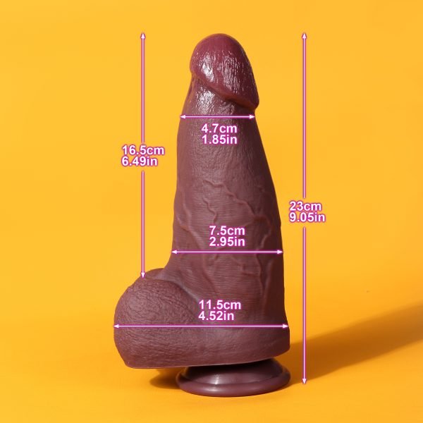 Realistischer Silikon-Dildo – Flesh Giant Saugnapf Anal Sexspielzeug für Frauen Masturbation – Bild 7