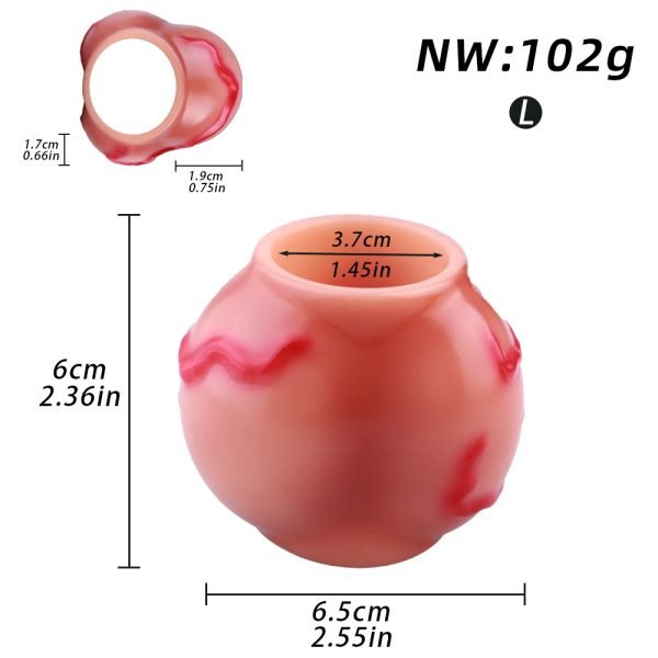 Fantasie Hund-Blutpenis Lock-In – Silikon Cock Extender für Männer – Bild 2