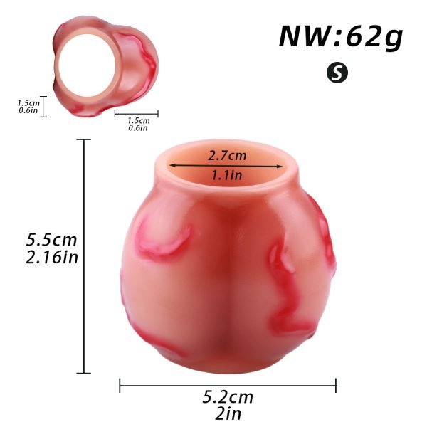 Fantasie Hund-Blutpenis Lock-In – Silikon Cock Extender für Männer – Bild 3