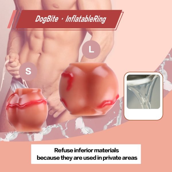 Fantasie Hund-Blutpenis Lock-In – Silikon Cock Extender für Männer – Bild 5