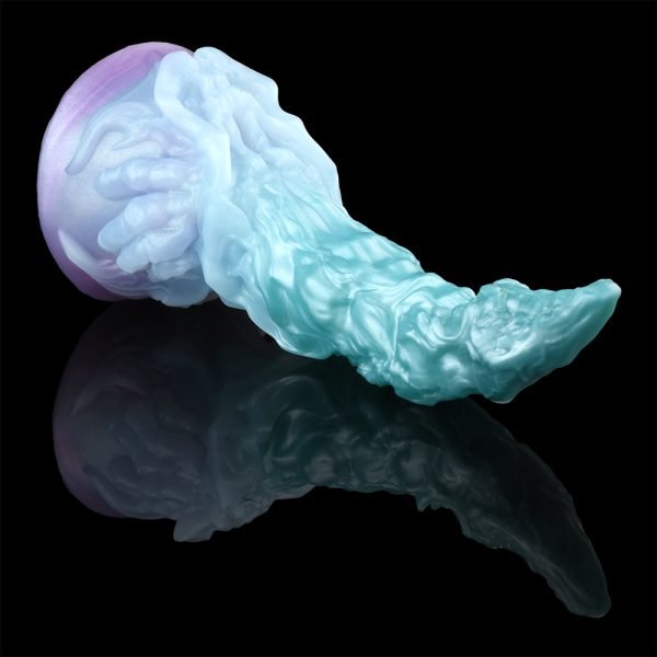 Fantasy Silikon Strap-On Dildos – Blaue Tentakel Saugnapf Butt Plug für Frauen Sexspielzeuge – Bild 5